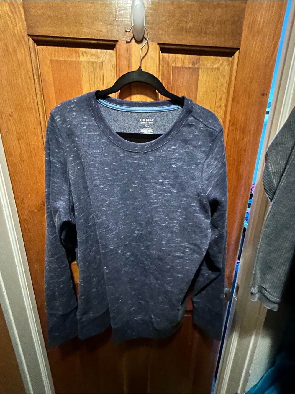 Women’s Crewneck Fleece Sweatshirt- Heather Navy